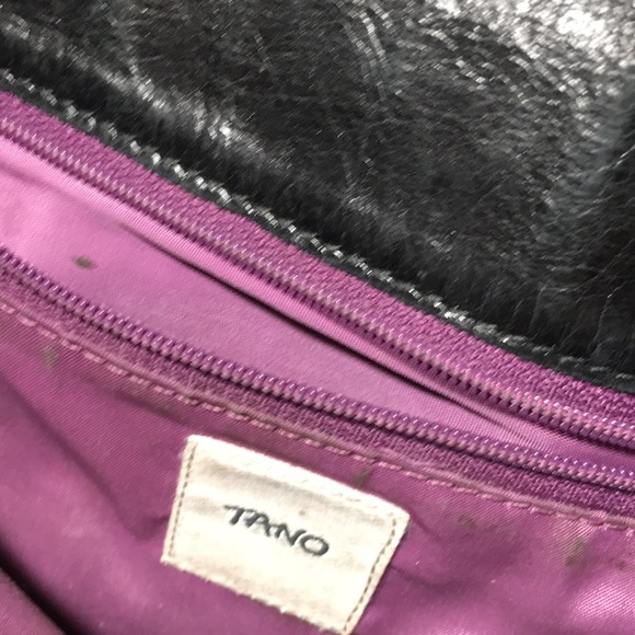 Tano leather envelope clutch with detachable strap - Picture 3 of 5